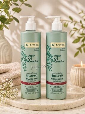 LACOUPE Argan Oil Complex Revitalizing Shampoo | 12.17 oz | Set of 2